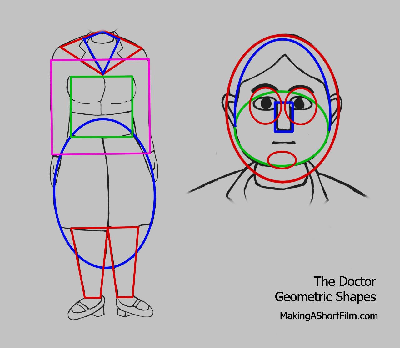 The geometric shapes of the Doctor
