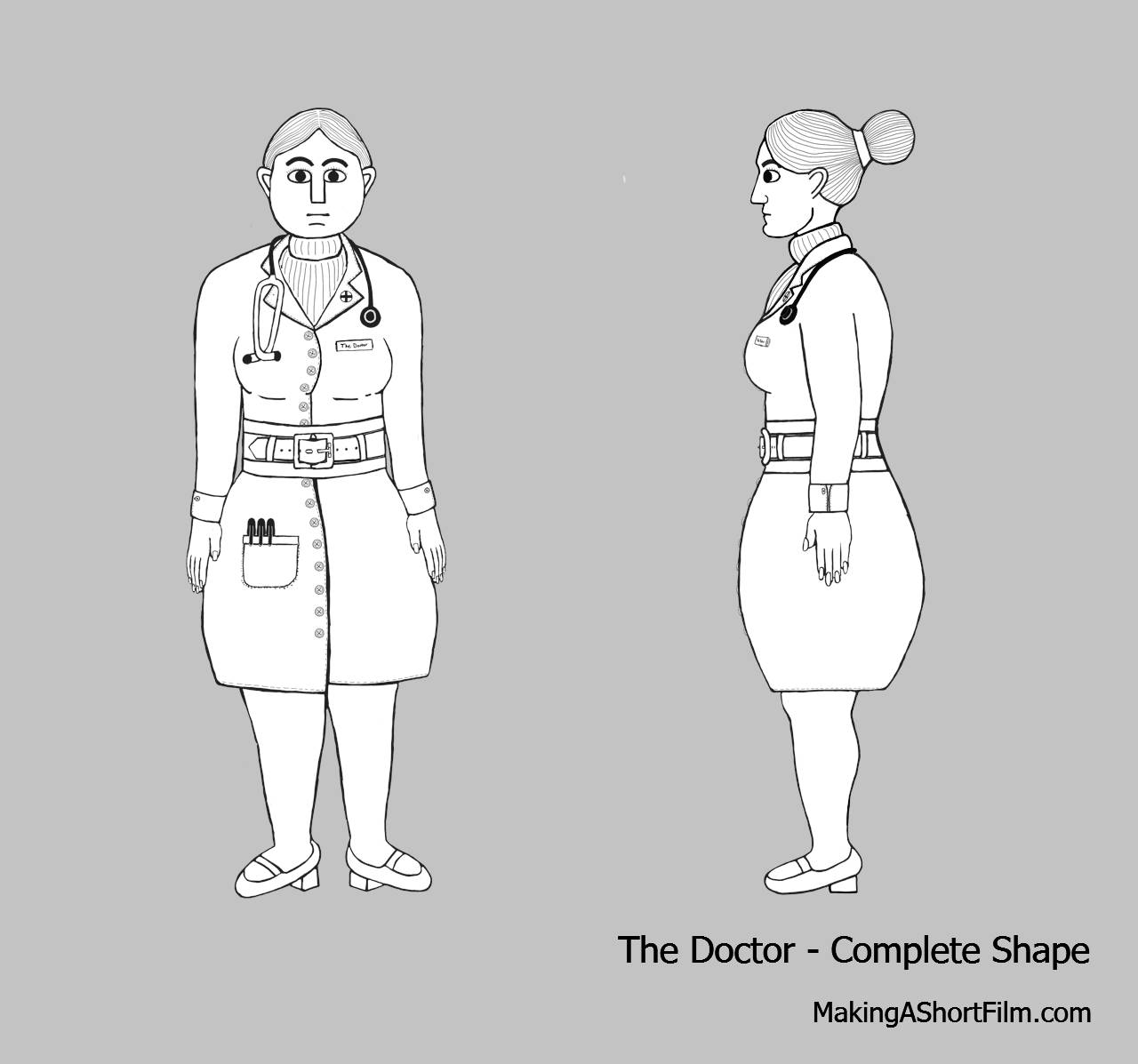 The completed shape of the Doctor